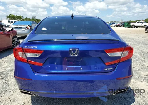 2021 Honda Accord Sport из США, поврежденный, VIN 1HGCV1F32MA051295